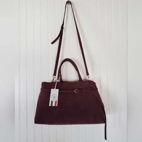 Viola Castellani Handbags - Viola Castellani Ciao! Suede Leather Bag NWT